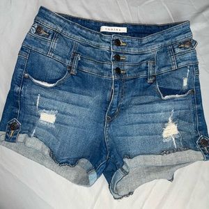 High waisted shorts